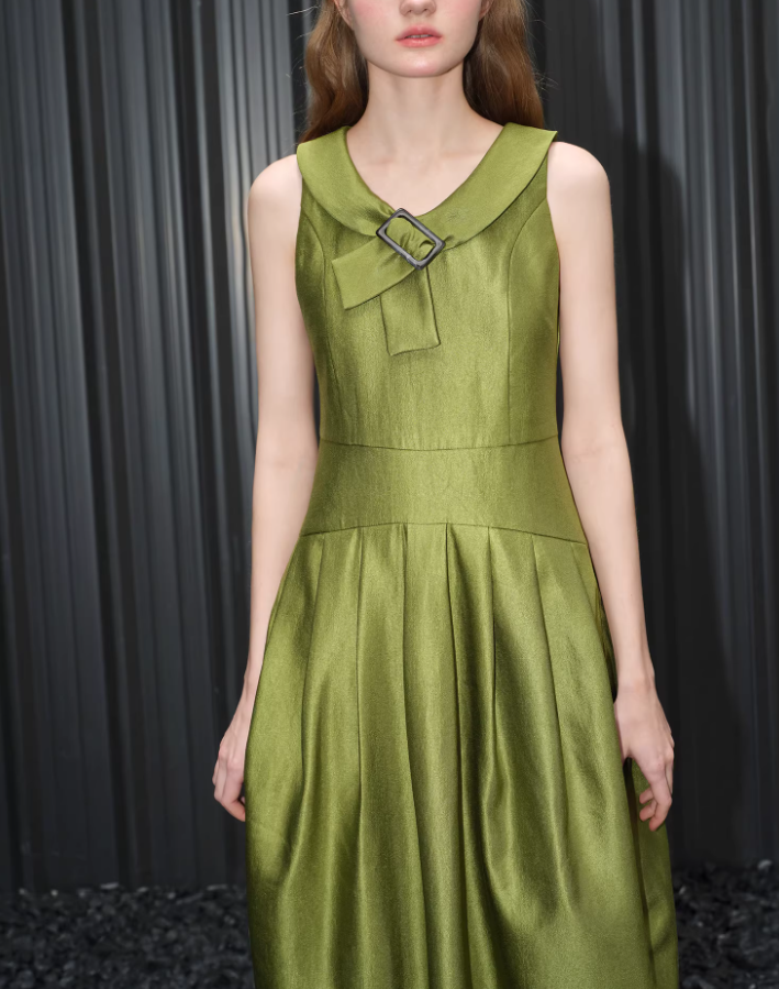 Matcha Drift Maxi Dress