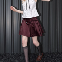 Bordeaux Charm Mini Skirt