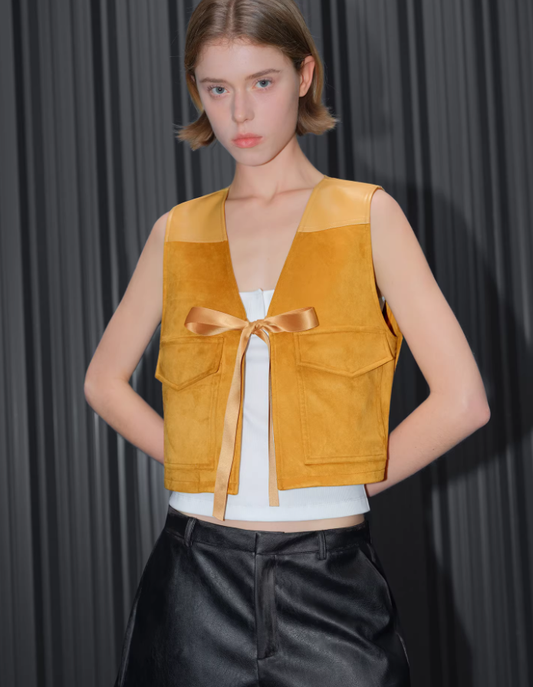 Sienna Suede Layered Vest