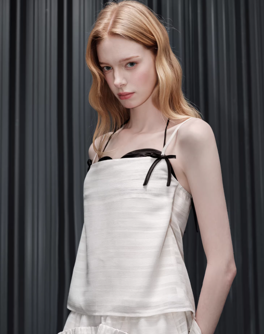 Ivory Whisper Bow Cami