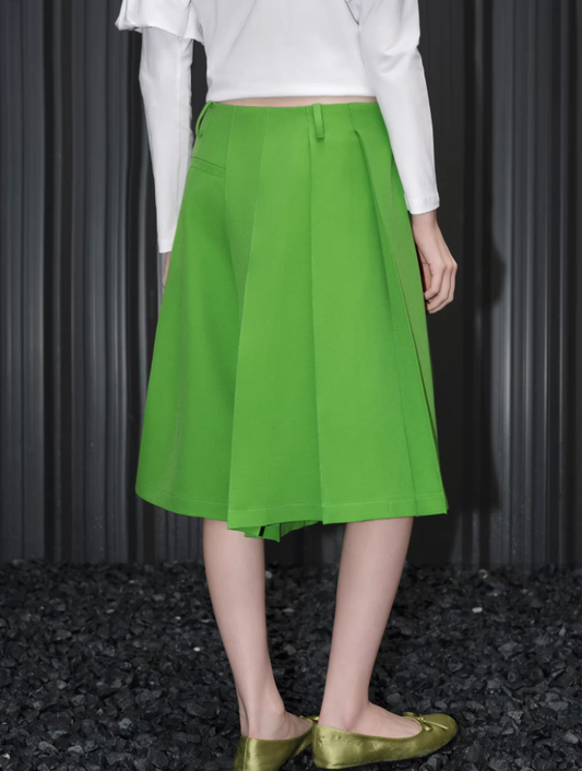 Pleat Flow Culotte Pants