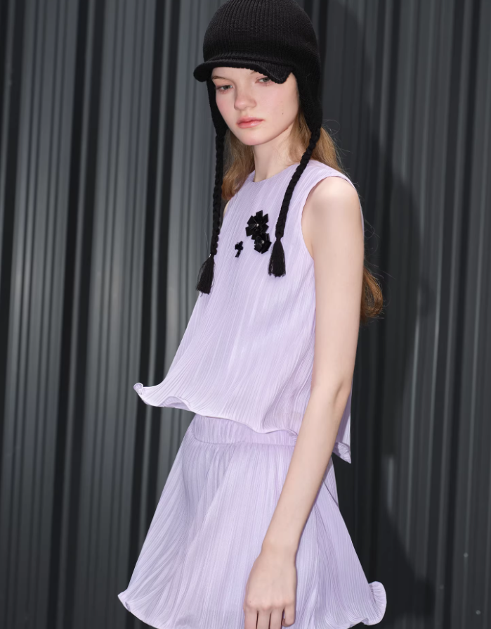 Ruffle Muse Cropped Top