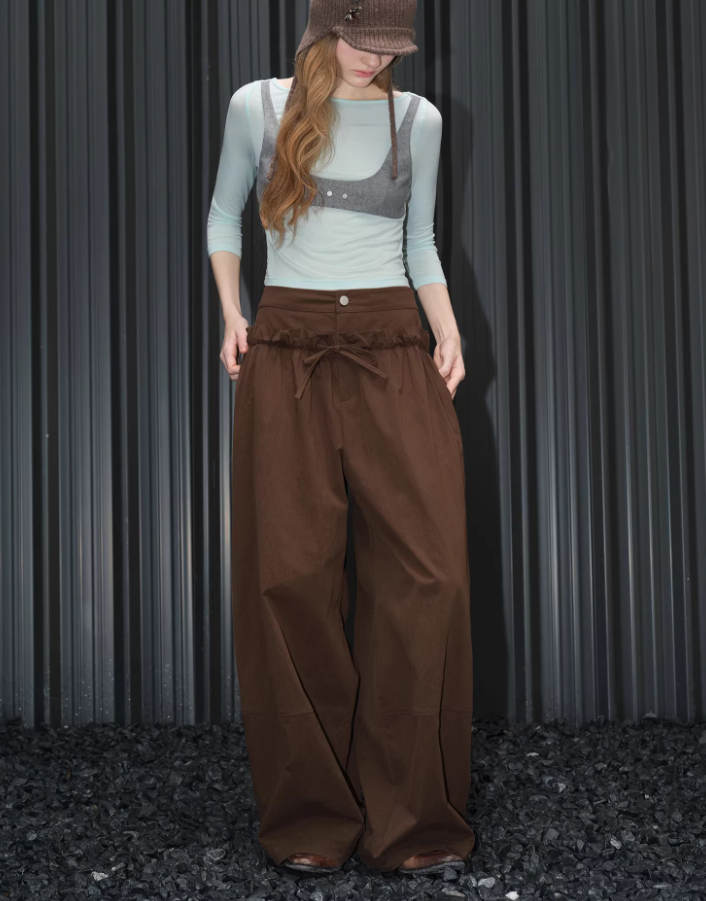 Vintage Breeze Lace Pants