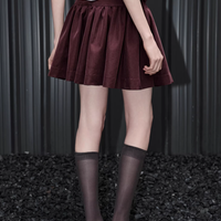 Bordeaux Charm Mini Skirt