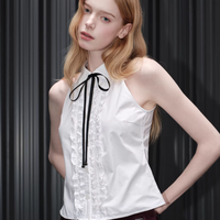 Halo Edge Halter Blouse