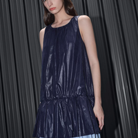 Midnight Sheen Sleeveless Dress