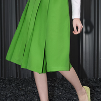 Pleat Flow Culotte Pants