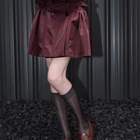 Bordeaux Charm Mini Skirt