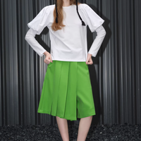 Pleat Flow Culotte Pants