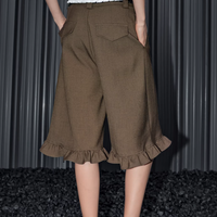 Ruffle Ease Cropped Pants