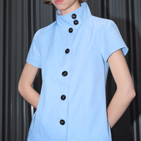 Sky Pleat Mini Dress